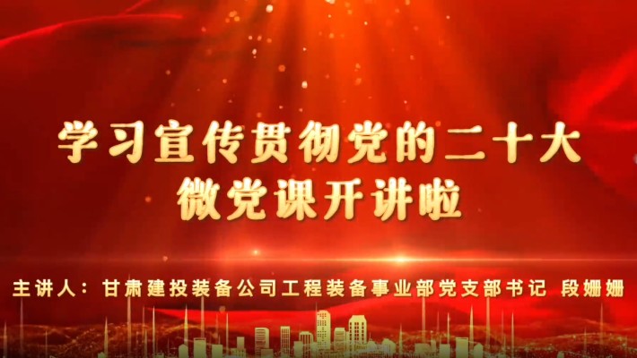 【學(xué)習(xí)宣傳貫徹黨的二十大精神】黨支部書(shū)記講黨課（一）